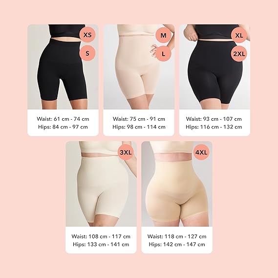 Shapewear for Women High Waisted Tummy Control Shorts Thigh Slimmer Seamless Body Shaper Underwear for Women