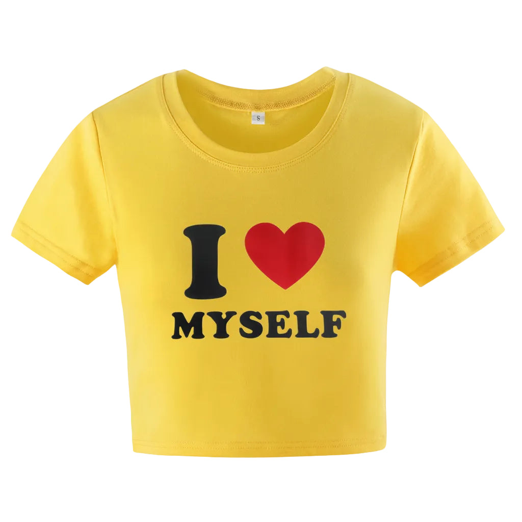 Women’s Letter Print T Shirt Slim Fit Short Sleeve Cotton Pullover Short Length