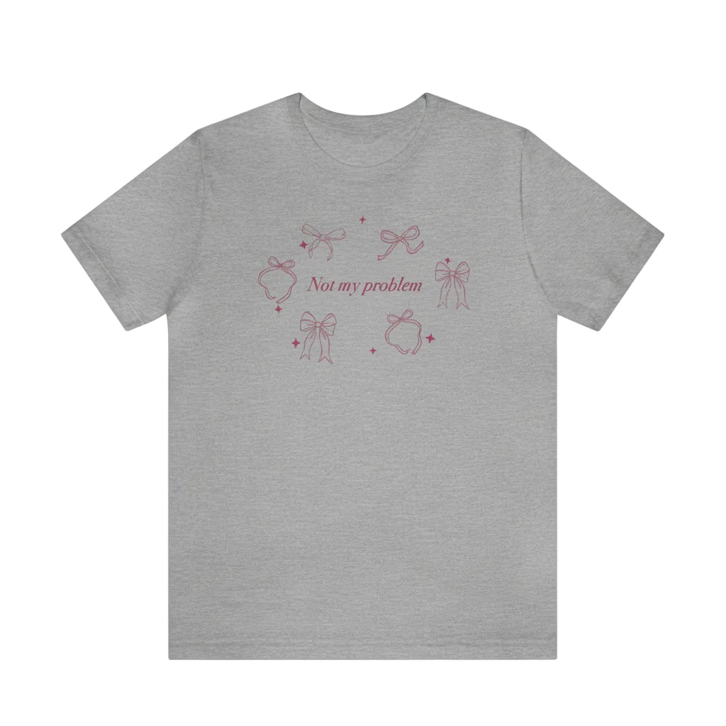 Women’s Ribbon Bow T Shirt Printed Short Sleeve Cotton Casual Style