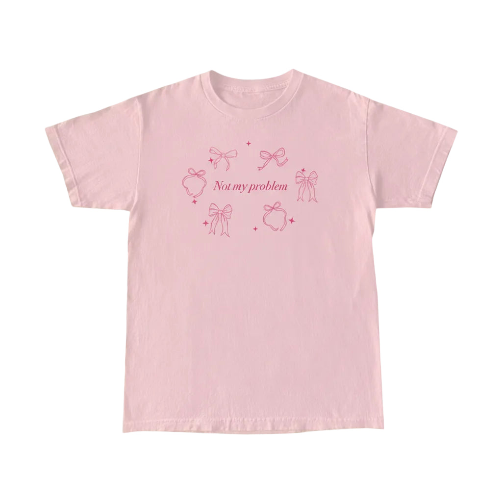 Women’s Ribbon Bow T Shirt Printed Short Sleeve Cotton Casual Style