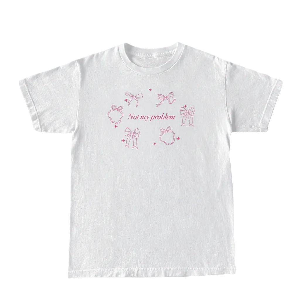Women’s Ribbon Bow T Shirt Printed Short Sleeve Cotton Casual Style