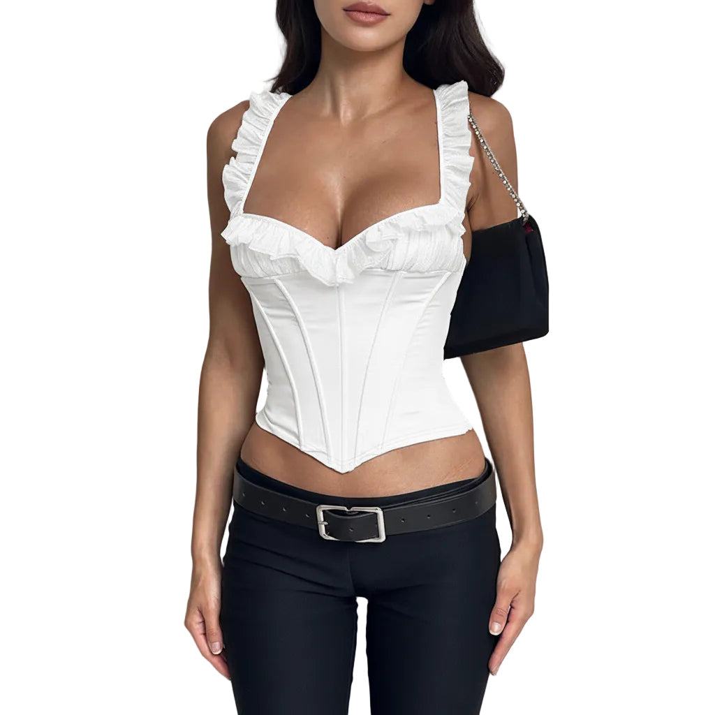 Women’s Slim Fit Tank Top Sling Style Solid Color Sleeveless Polyester